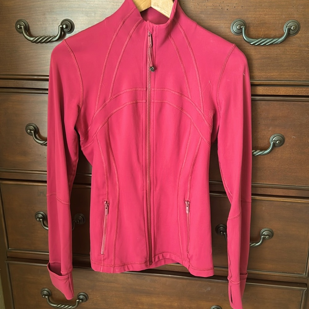 Lululemon Define Jacket Nulu – Pink Full Zip Athletic Jacket Size 6